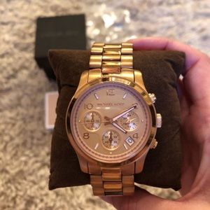 Rose gold Michael kors watch